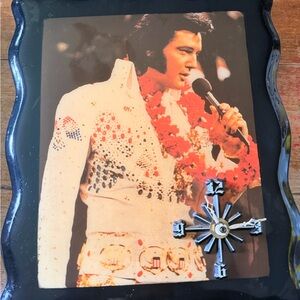 Vintage Elvis Lacquered Picture